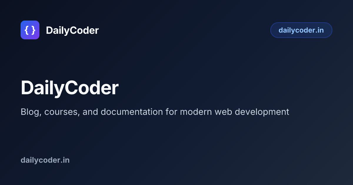 DailyCoder — Free Dev Tools, Coding Problems, Quizzes & Courses